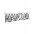 thumbnail image 1 of Black Pine Tree Body Pillow Covers, Vintage Watercolor Botanical Soft Bed Throw Pillowcases Breathable Cooling Long Lumbar Body Pillow Sham Cover for Bed Sofa 20''x54'', 1 of 7