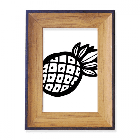 Black Pineapple Line Drawing Fruit Photo Frame Exhibition Display Art Desktop Painting