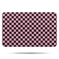 thumbnail image 1 of Black and Pink Checkerboard Pattern Bathroom Rugs Mat,Non Slip Microfiber Bathroom Rug,Rubber Backing,Soft Bathroom Mats for Bathroom Floor,Tub and Shower,17x27in(43x68cm), 1 of 5