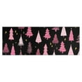 thumbnail image 1 of Black and Pink Christmas Tree Pattern Kitchen Rug Mat,Kitchen Runner Rugs Non Skid Washable,Decorative Kitchen Floor Mats for Kitchen,Sink,Laundry,17"X47", 1 of 5