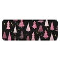 thumbnail image 1 of Black and Pink Christmas Tree Pattern Kitchen Rug Mat,Kitchen Runner Rugs Non Skid Washable,Decorative Kitchen Floor Mats for Kitchen,Sink,Laundry,17"x47.2", 1 of 7