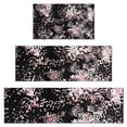 thumbnail image 1 of Black and Pink Of Leopard Print Kitchen Rugs Sets Of 3,Kitchen Runner Rugs Non Skid Washable,Decorative Kitchen Floor Mats for Kitchen,Sink,Laundry,17"x30"+ 17"x47" + 17"x59", 1 of 6