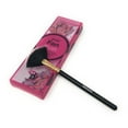 thumbnail image 1 of Black Pink Small Fan Brush- BPB009 Featherweight / Use for Variety of Pigments & Powders, 1 of 4
