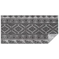 thumbnail image 1 of Black Pioneer Flower Geometric Striped Rectangle Tablecloth 60"x120",Waterproof Polyester Rectangle Table Cloth, Wipeable Spillproof Polyester Tablecloth for Dining, Camping, Indoor and Outdoor, 1 of 5