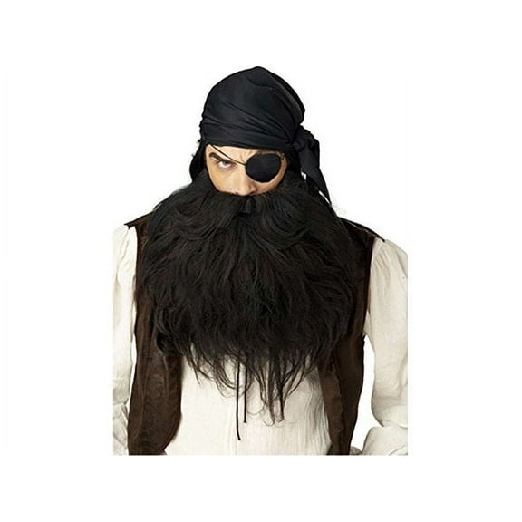 Pirate Beard & Moustache  - Black