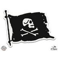thumbnail image 1 of Black Pirate Flag - 5" Vinyl Sticker - For Car Laptop I-Pad - Waterproof Decal, 1 of 1