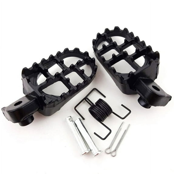 Black Pit Dirt Bike Foot Pegs Footrest Pedal For Suzuki DR Honda Yamaha Kawasaki