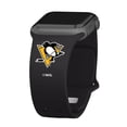 thumbnail image 1 of Black Pittsburgh Penguins Silicone Apple Watch Band, 1 of 3