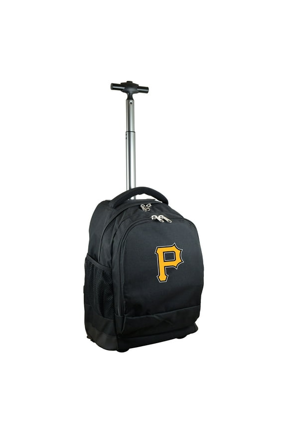 Black Pittsburgh Pirates 19'' Premium Wheeled Backpack