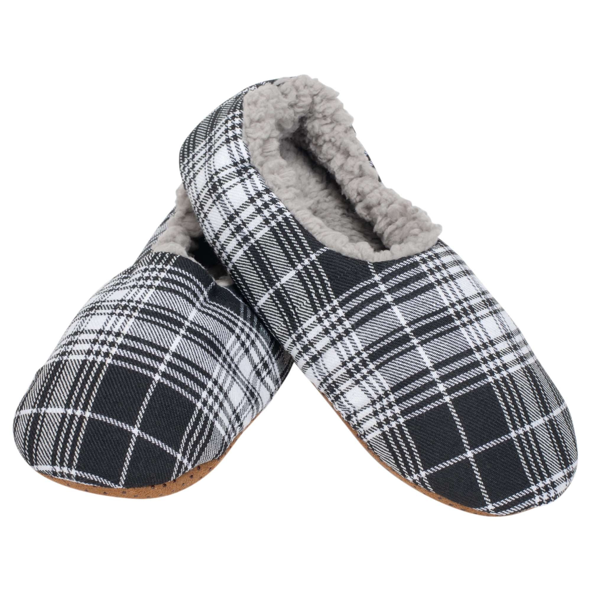 mens plaid slippers