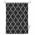 thumbnail image 1 of Black Plaid Shower Curtain, Retro Country Moroccan National Geometrical Plaid Waterproof Shower Curtain Set with 12 Hooks Lightweight Bath Curtains Fabric Bathroom Decor 48x72 Inches, 1 of 9