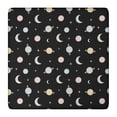 thumbnail image 1 of Black Planet Moon Pattern Square Fitted Tablecloth with Elastic Edge,Square Table Cover,Washable Elastic Table Cover for Home Kitchen Party Decor 36"x36", 1 of 6
