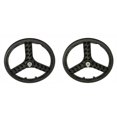thumbnail image 1 of Black Plastic 20" 3 Spoke Wheel Set. Front and Rear Free Wheel, 1 of 2