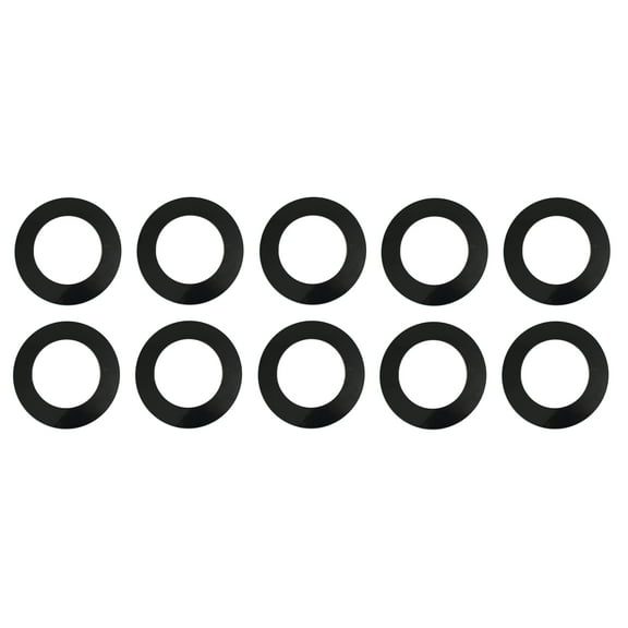 Black Plastic 4.25" Light Trim Goof Ring for 4" Inch Lighting Fixture Recessed Can - 5 Pack