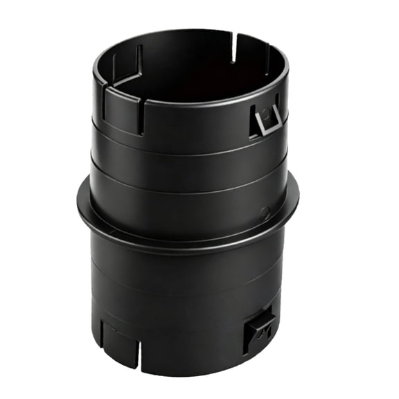 Black Plastic 4Inch Pipe Joiner Adapter Coupling Fitting For Camers Sewer And Drain Pipe Connection