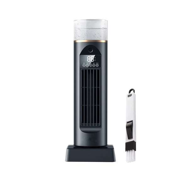 Black Plastic Black Desktop Tower Spray Fan With Water Makeup Refrigeration Usb Cooler For Office