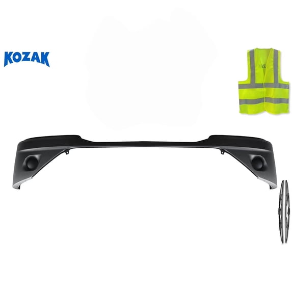 Black Plastic Bumper Cover Set Without Fogs Compatible with T680 Next Gen 2022+