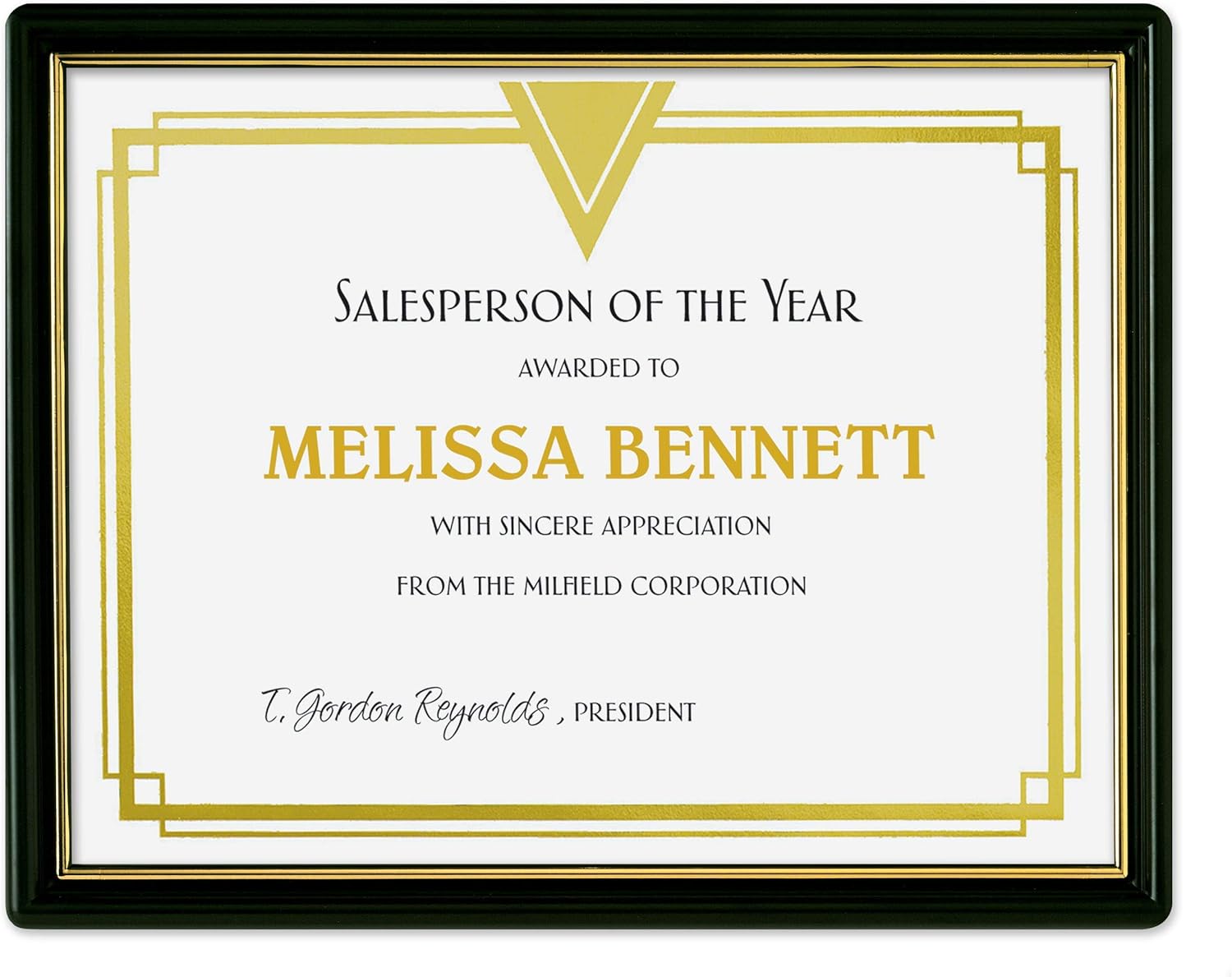 Black Plastic Certificate Frames, 8.5 X 11 Inches, Frame Documents, Certificates, Diplomas, Pack