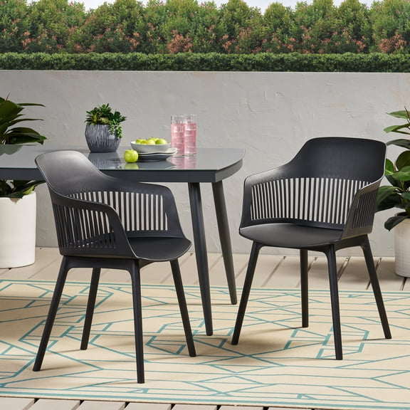 Black Plastic, Comfortable Seating - Enjoy Outdoor Moments