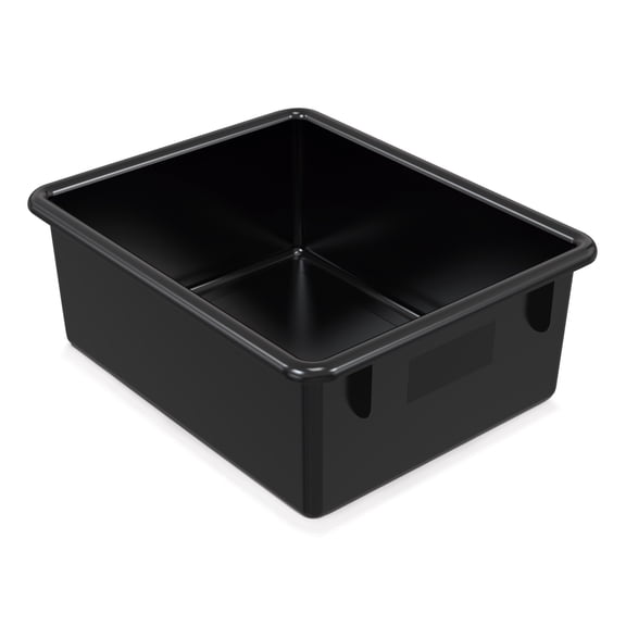 Black Plastic Cubby Tub