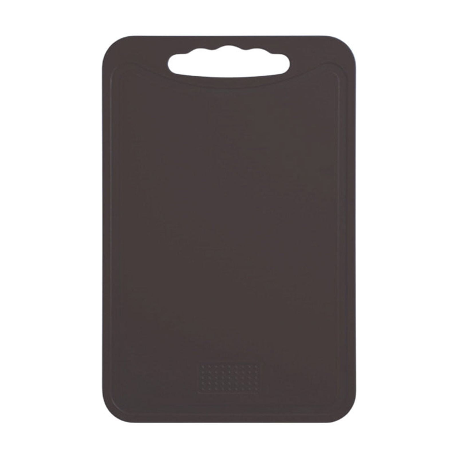 Black Plastic Cutting Board With Non-Slip Base, Hanging Handle ...