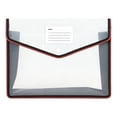 thumbnail image 1 of Black Plastic Expanding File Folders, Envelopes with Snaps Closure, Document Organizer for Bills & Taxes, for School, Office, Home, 13X10In, 1Pcs, 1 of 9