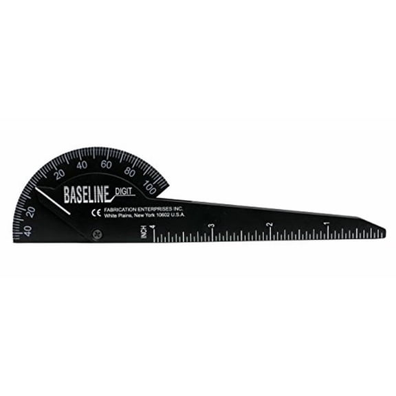 Black Plastic Finger Goniometer, 1-Finger Design