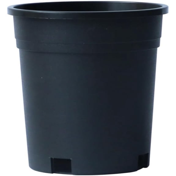 Black Plastic Gallon Plant Pot with Drainage Holes Stackable Nursery Planter Durable Garden Flower Pot for Indoor Outdoor Plants Herbs Vegetables Balcony Decor