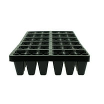 Black Plastic Garden Tray Inserts - 10 Sheets of 72 Planting Pot Cells Each - 2x3 Nested x12 Configuration - Perforated - Nursery, Greenhouse, Gardening