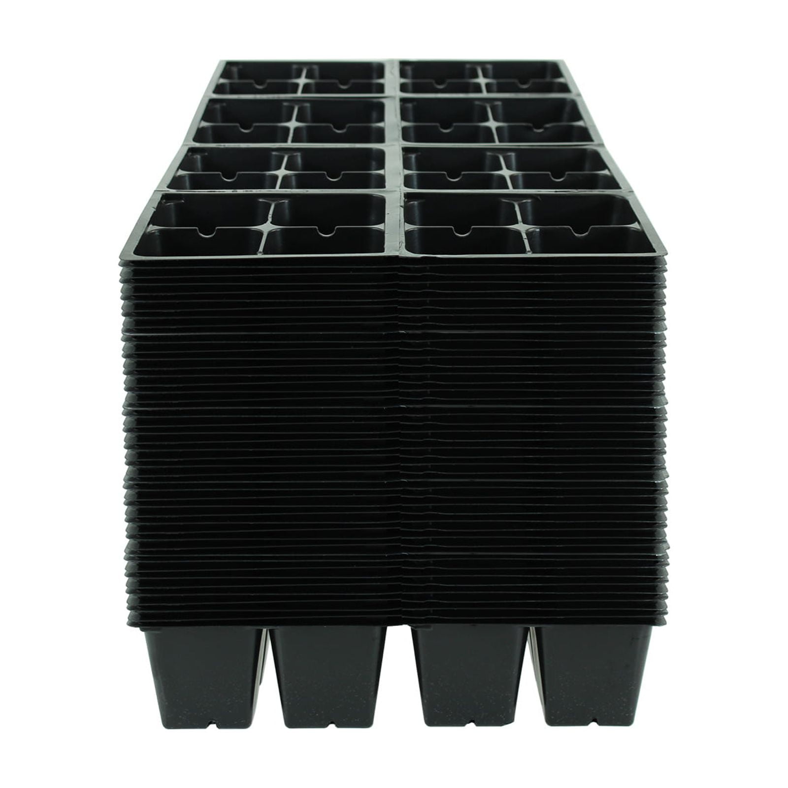 Black Plastic Garden Tray Inserts 50 Sheets of 32 Planting Pot Cells