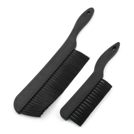 Black Plastic Handle PCB Rework ESD Anti Static Brush Cleaning Tool 2Pcs