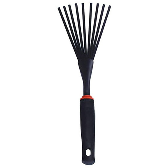 RENACLIPY Ergonomic Garden Rake Black Rubber Handle for Practical Yard Work