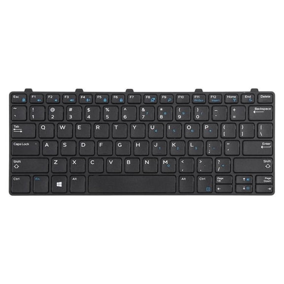 Black Plastic Keyboard Replacement For Notebook 13 3380 3180 3189 3190 Models Small Keypad