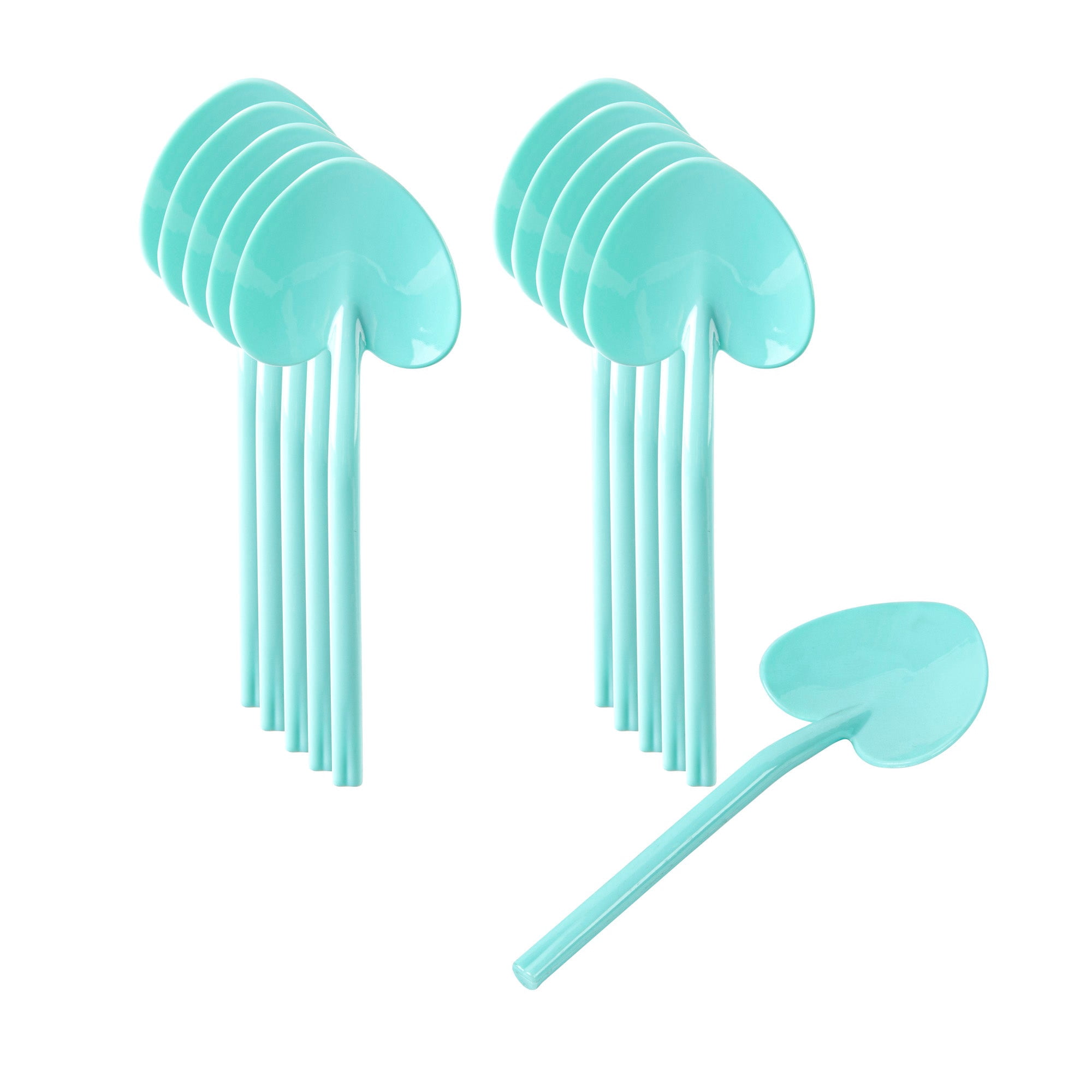 Black Plastic Love Shovel Spoon - 3 1/2" x 1 1/4" - 500 count box