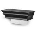 Black Plastic MultiFold Paper Towel Dispenser Wall Mount Shelf