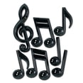 thumbnail image 1 of Black Plastic Musical Notes 13" - 12 Pack (7 Per Package), 1 of 3