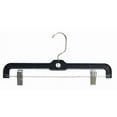 thumbnail image 1 of Black Plastic Pant-Skirt Hangers w/Clips, 1 of 1