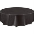 thumbnail image 1 of Black Plastic Party Tablecloth, Round, 84in (Pack of 32), 1 of 1