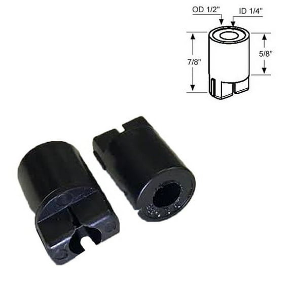 Black Plastic Pivot Bushing for Framed Shower Door