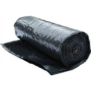 Black Plastic Poly Sheeting & Visqueen for Construction, Landscape Ground Cover, Weed Barrier, Plastic Mulch, Lumber Tarp, Drop Cloth or Painters Plastic (20' x 100' 4mil)