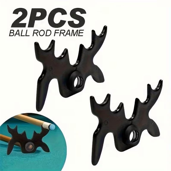 Black Plastic Pool Cue Bridge Head, Portable Slip-On Bridge for Billiard Table, Billiard Cue Accessories
