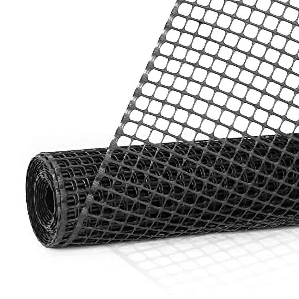 Black Plastic Poultry Netting Animal & Garden Fence Recyclable Plastic