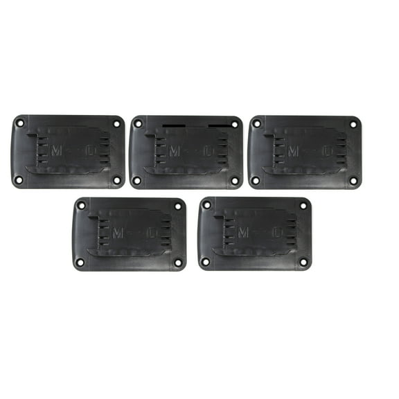 Black Plastic Power Tool Holder Mount 5 pack