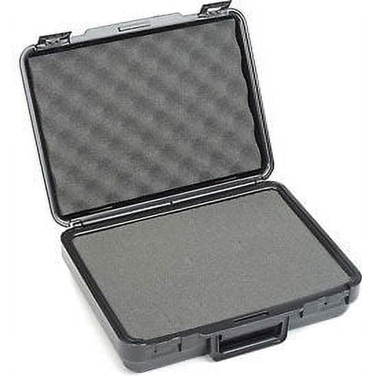 Plastic Protective Storage Cases with Pinch Tear Foam 13-1/2""x10""x3-3/4"" Blac