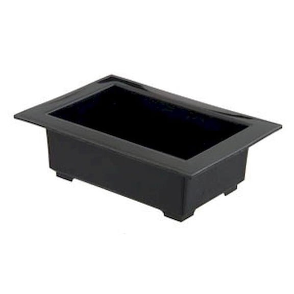 Black Plastic Rectangular Carpet Saver