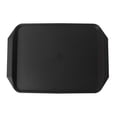 thumbnail image 1 of Black Plastic Serving Tray Rectangular Dinner Plate Thickened Sturdy for Cafeteria Restaurant Home Kitchen, 1 of 6