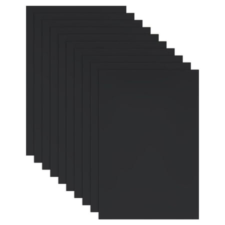 Black Plastic Sheet 11.8x7.8 Inch Rectangle Flexible Craft Sheets Plastic Sheet Board Scratch Building