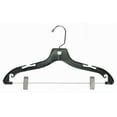 thumbnail image 1 of Black Plastic Suit Hangers w/Clips, 1 of 1