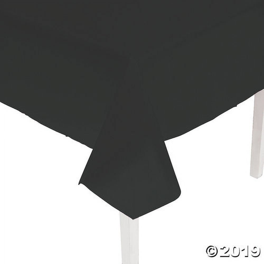 Black Plastic Tablecloth