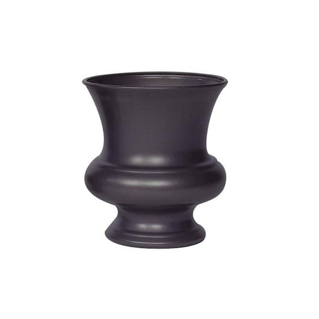 Black Plastic Urn Vase